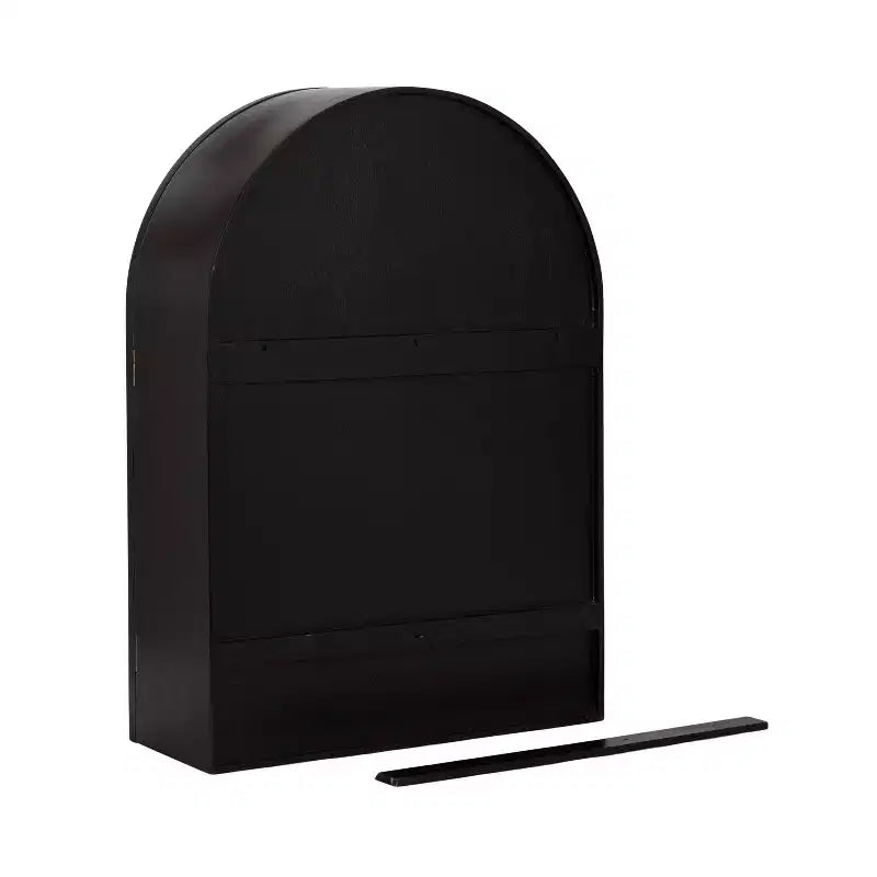 Kate & Laurel Tout sur la Décoration Armoire Murale Arcott Arch 21"x30" Noire