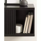 Meuble mural court noir Kate & Laurel All Things Decor 30"x10"x14" Furrow