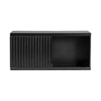Meuble mural court noir Kate & Laurel All Things Decor 30"x10"x14" Furrow