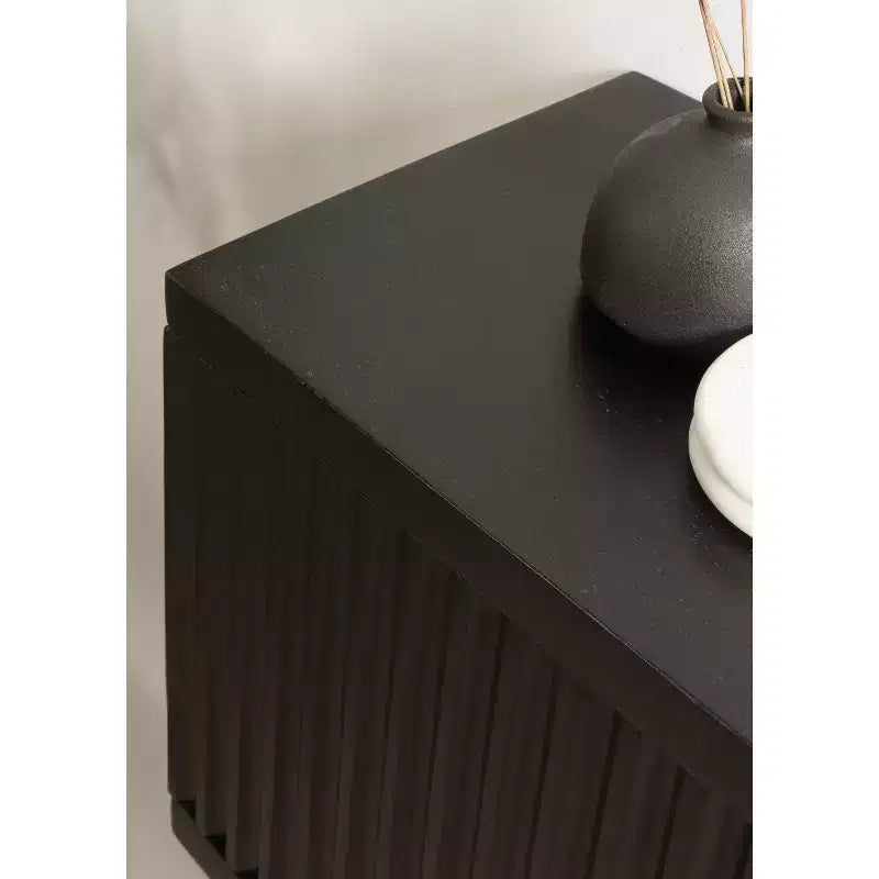 Meuble mural court noir Kate & Laurel All Things Decor 30"x10"x14" Furrow