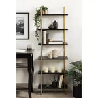 Kate & Laurel All Things Decor Étagère murale en bois et métal Leigh de 20 po x 30 po noire : Style Glamour de Luxe, Rangement suspendu à 3 niveaux