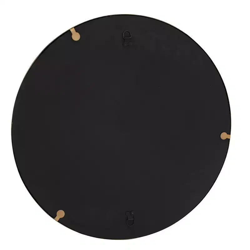 Miroir mural Howard Elliott 22,5" rond Albizzi avec cadre en fer vieilli