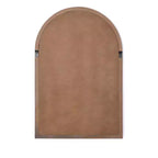 Miroir mural Holli Furniture en bois cintré traditionnel, marron