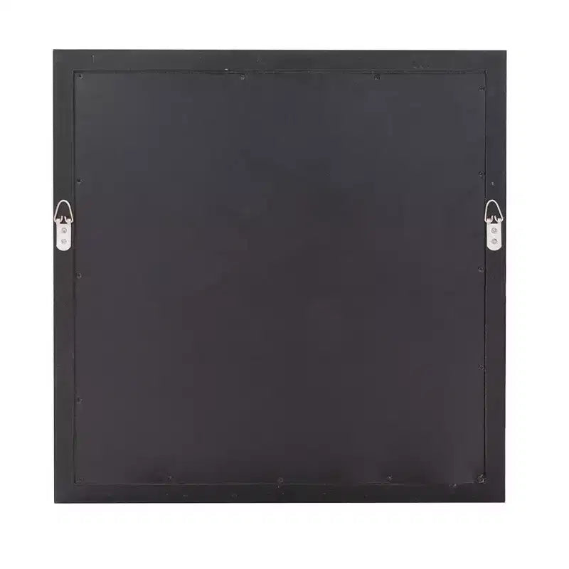 Miroir mural carré Howard Elliott 20"x20" : Cadre en feuille d'argent champagne, style Art déco, à fixer au mur