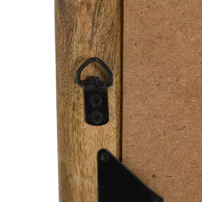 Miroir mural ovale encadré en bois naturel Storied Home