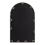 Kate & Laurel All Things Decor Miroir rond de fenêtre en bois/métal Boldmere 26 po x 42 po, naturel : design transitionnel de ferme