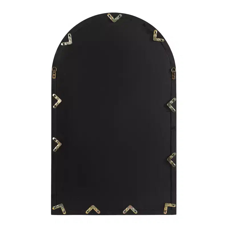 Kate & Laurel All Things Decor Miroir rond de fenêtre en bois/métal Boldmere 26 po x 42 po, naturel : design transitionnel de ferme