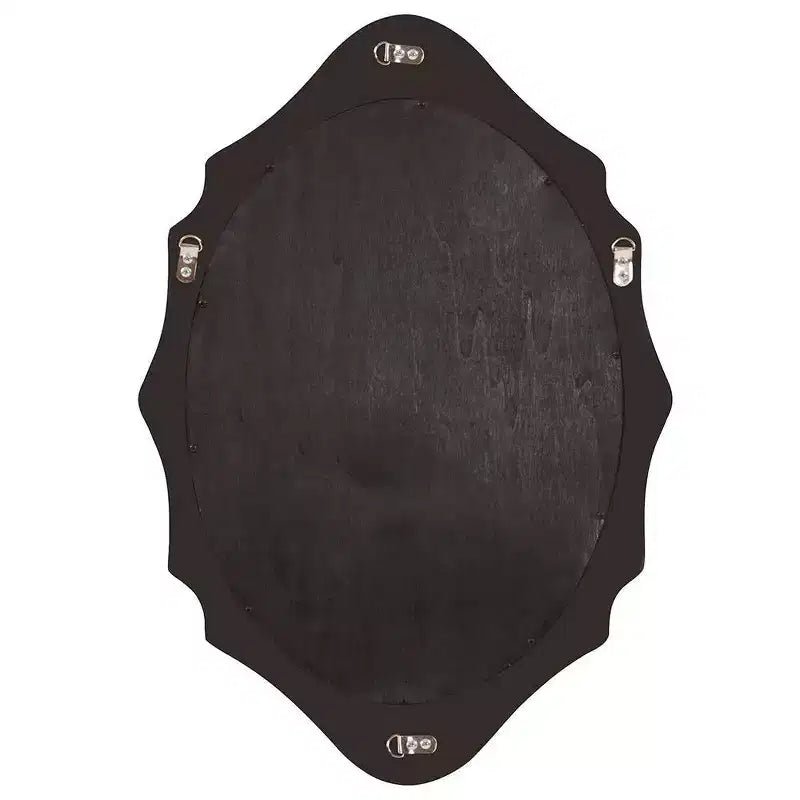 Miroir mural ovale en bois encadré Howard Elliott 27"x19" Bronze