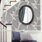 Miroir mural rectangulaire pleine longueur Howard Elliott 72,5"x24" avec cadre en fer, argent : style moderne, aucun assemblage requis, fixation murale