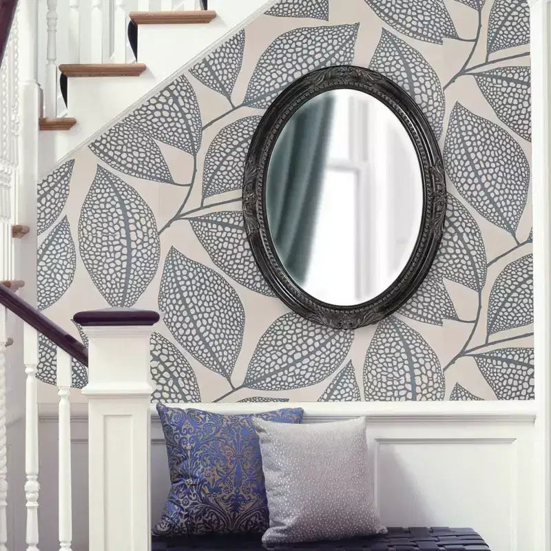 Miroir mural rectangulaire pleine longueur Howard Elliott 72,5"x24" avec cadre en fer, argent : style moderne, aucun assemblage requis, fixation murale