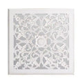 Maia Carved Wall Mirror Medallion White - Brewster
