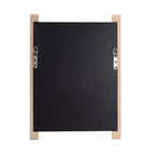 Miroir de courtoisie rectangulaire encadré en bois naturel 22"x16" Howard Elliott