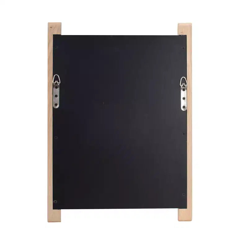 Miroir de courtoisie rectangulaire encadré en bois naturel 22"x16" Howard Elliott