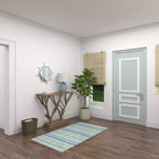 Miroir mural en forme de roue de bateau en bois avec filet décoratif blanc - Olivia & May : Décoration nautique, forme ronde, aucun assemblage requis