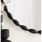 Kate & Laurel All Things Decor Miroir rond moderne festonné 66 cm Perlina Noir : Matériel de montage inclus, aucun assemblage requis