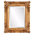 Howard Elliott 23"x20" Wood Frame Edwin Decorative Wall Mirror Gold: Beveled Glass, Antique Style, Vertical/Horizontal Mount