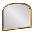 Kate & Laurel All Things Decor 34"X28" Hatherleigh Basket Arch Wall Mirror Gold