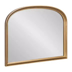 Kate & Laurel All Things Decor 34"X28" Hatherleigh Basket Arch Wall Mirror Gold