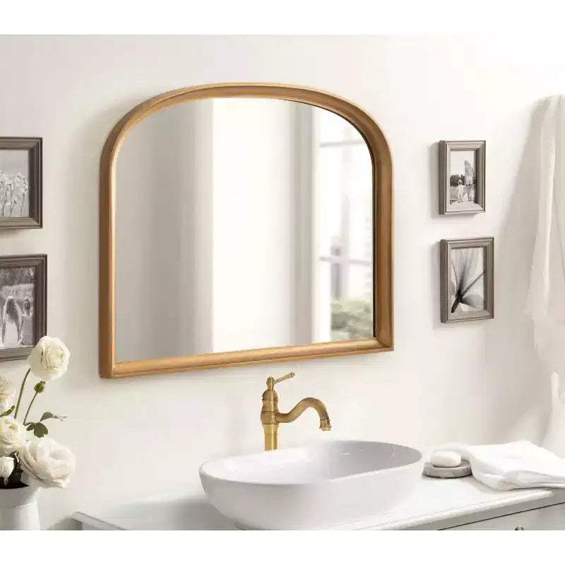 Kate & Laurel All Things Decor Hatherleigh Miroir mural doré en forme d'arche de 86,4 x 71,1 cm