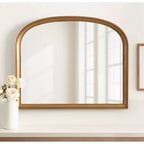 Kate & Laurel All Things Decor Hatherleigh Miroir mural doré en forme d'arche de 86,4 x 71,1 cm