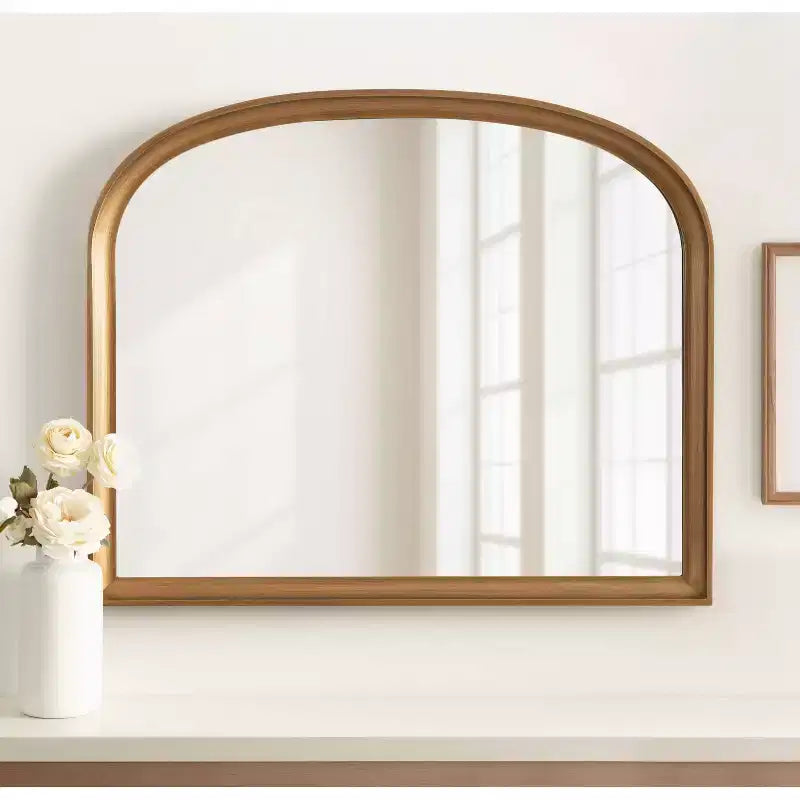 Kate & Laurel All Things Decor Hatherleigh Miroir mural doré en forme d'arche de 86,4 x 71,1 cm