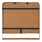 Miroir mural carré Chadwin 32 po x 32 po avec étagère naturelle – Kate & Laurel All Things Decor