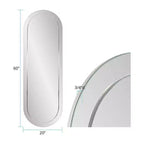 Miroir mural rectangulaire Howard Elliott 45,5"x30,75" avec cadre en bois gris fumé miroir : design moderne, aucun assemblage requis