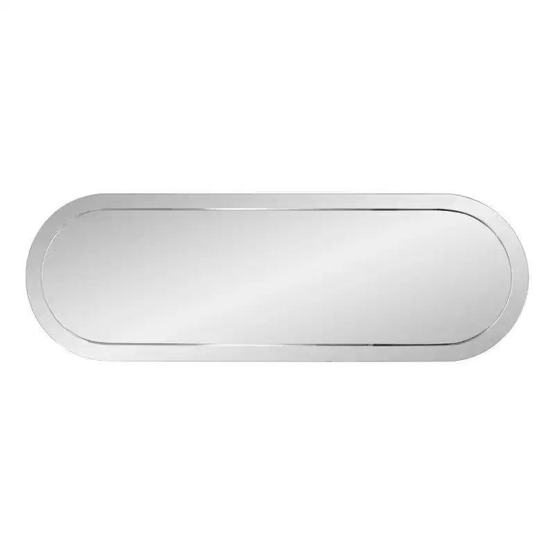 Miroir mural rectangulaire Howard Elliott 45,5"x30,75" avec cadre en bois gris fumé miroir : design moderne, aucun assemblage requis