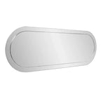 Miroir mural rectangulaire Howard Elliott 45,5"x30,75" avec cadre en bois gris fumé miroir : design moderne, aucun assemblage requis