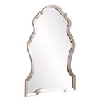 Miroir mural Howard Elliott 44"x29" Nadia, motif trou de serrure, argent