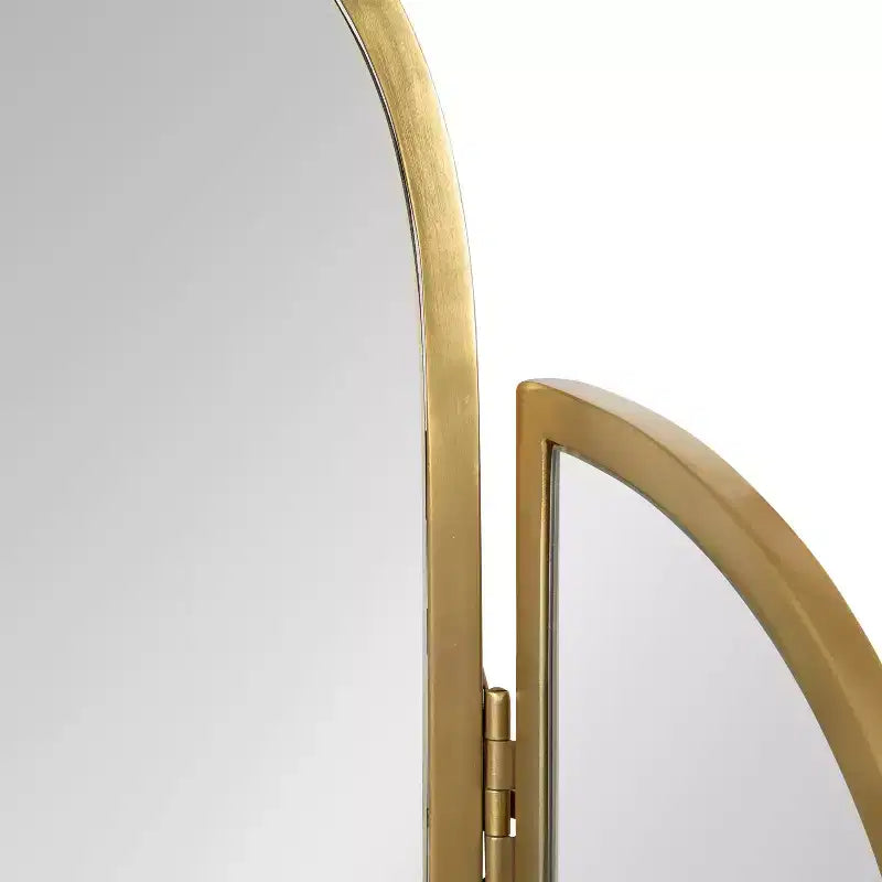 Miroir arche trépied Amoli 71x71cm Or - Kate & Laurel All Things Decor : style moderne, montage mural, aucun assemblage requis