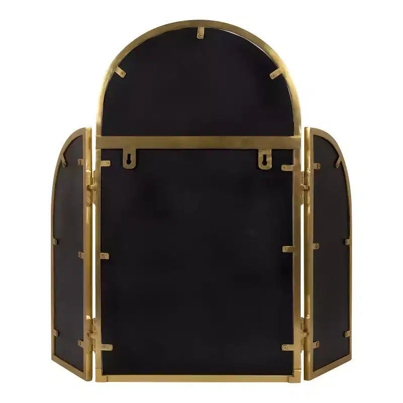 Miroir arche trépied Amoli 71x71cm Or - Kate & Laurel All Things Decor : style moderne, montage mural, aucun assemblage requis