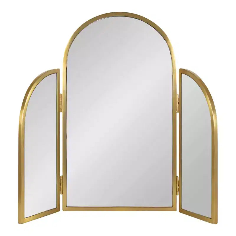 Miroir arche trépied Amoli 71x71cm Or - Kate & Laurel All Things Decor : style moderne, montage mural, aucun assemblage requis