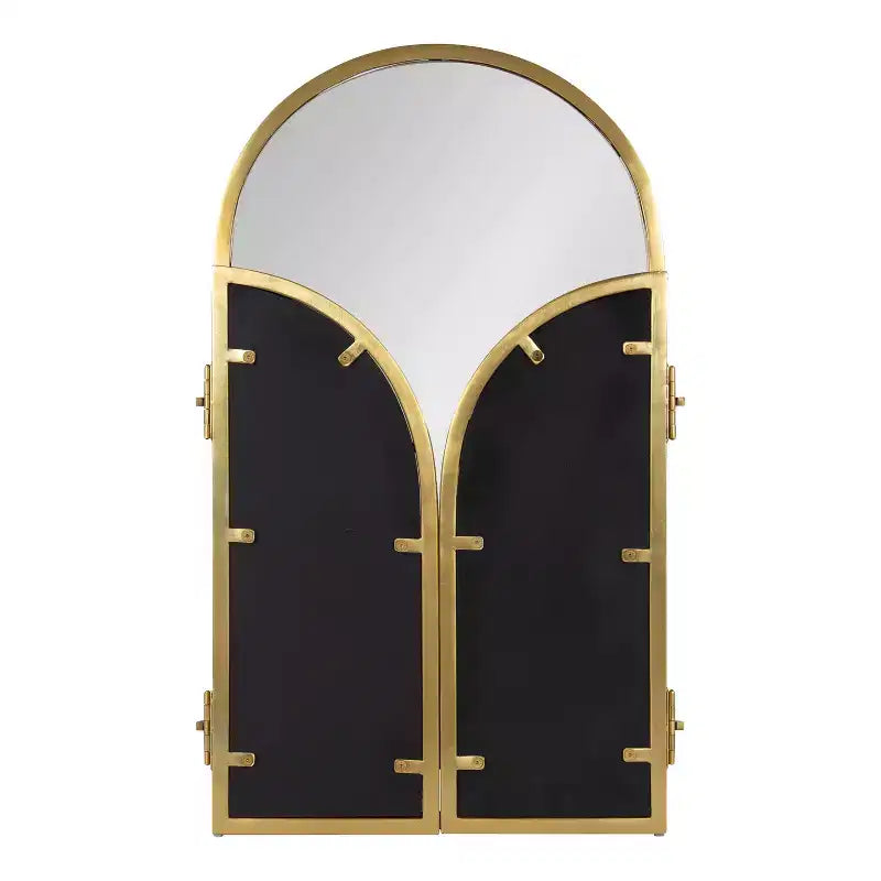 Miroir arche trépied Amoli 71x71cm Or - Kate & Laurel All Things Decor : style moderne, montage mural, aucun assemblage requis