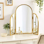 Miroir arche trépied Amoli 71x71cm Or - Kate & Laurel All Things Decor : style moderne, montage mural, aucun assemblage requis