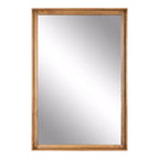 Miroir mural rectangulaire Hatherleigh 24"x36" de Kate & Laurel All Things Decor, brun rustique : style de transition, aucun assemblage requis
