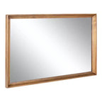 Miroir mural rectangulaire Hatherleigh 24"x36" de Kate & Laurel All Things Decor, brun rustique : style de transition, aucun assemblage requis