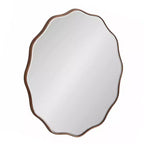 Kate & Laurel All Things Decor 26" Viona Round Scalloped Mirror Diameter Bronze