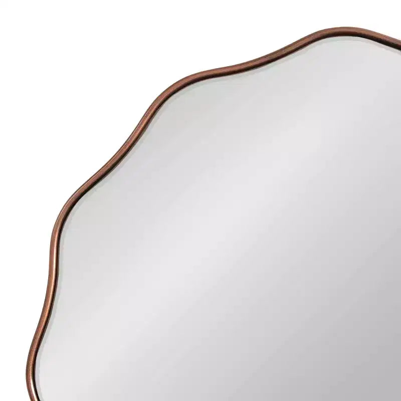 Kate & Laurel All Things Decor Miroir rond festonné Viona 26" de diamètre, bronze