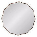 Kate & Laurel All Things Decor Miroir rond festonné Viona 26" de diamètre, bronze