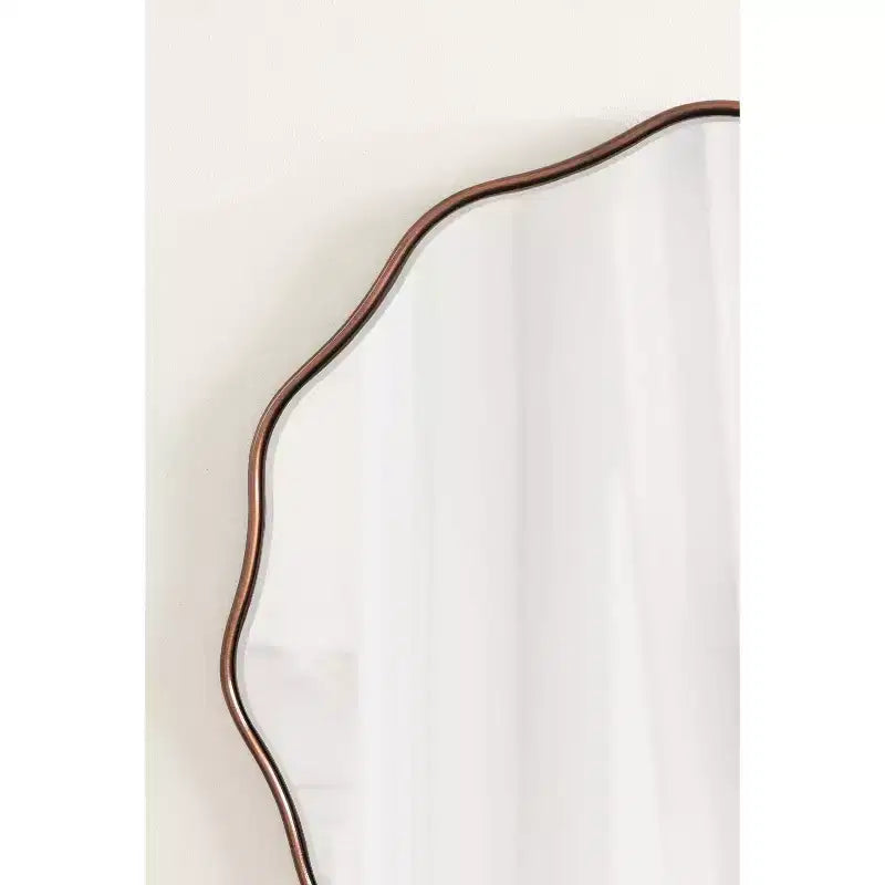 Kate & Laurel All Things Decor Miroir rond festonné Viona 26" de diamètre, bronze