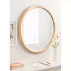Kate & Laurel All Things Decor Miroir Mural Rond Dessa 32"X32" Naturel