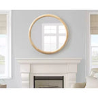 Kate & Laurel All Things Decor Miroir Mural Rond Dessa 32"X32" Naturel