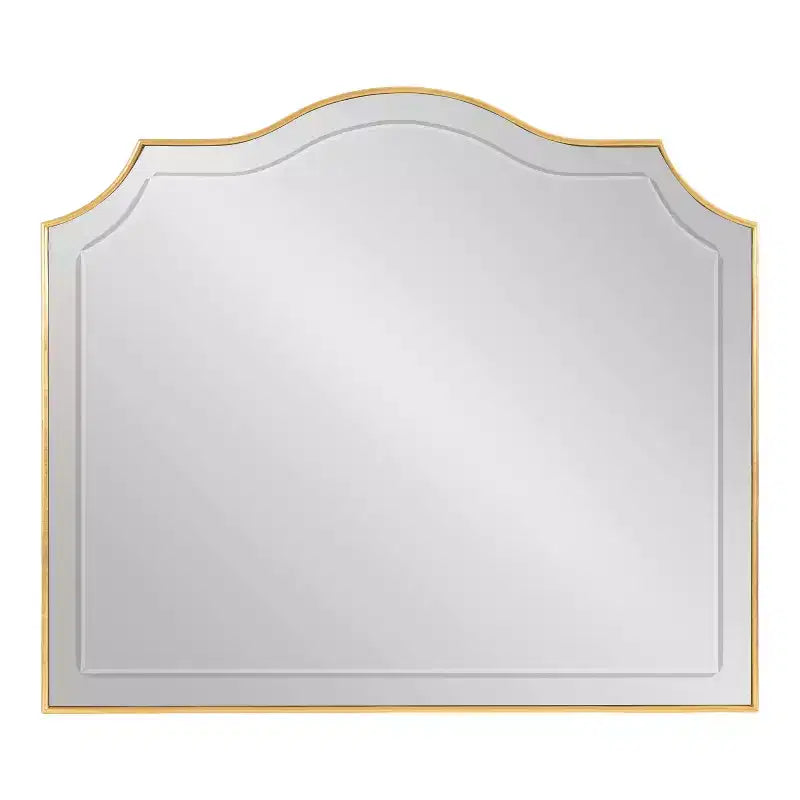 Miroir Mural Hollyn Arched Kate & Laurel All Things Decor, 32"x28", Doré