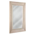 Head West 12"x24" Pave Brushed Nickel Stylish Bathroom and Wall Mirror