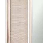 Miroir mural et de salle de bain élégant Head West 12"x24" Pave en nickel brossé