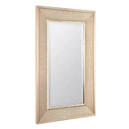 Miroir mural et de salle de bain élégant Head West 12"x24" Pave en nickel brossé