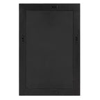 Miroir mural biseauté rectangulaire Howard Elliott Elias 24" avec cadre en corne carrelée blanc et tan