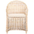 SAFAVIEH Sinja Fauteuil club en rotin jaune - 24 x 26 x 35 - 24x26x35H