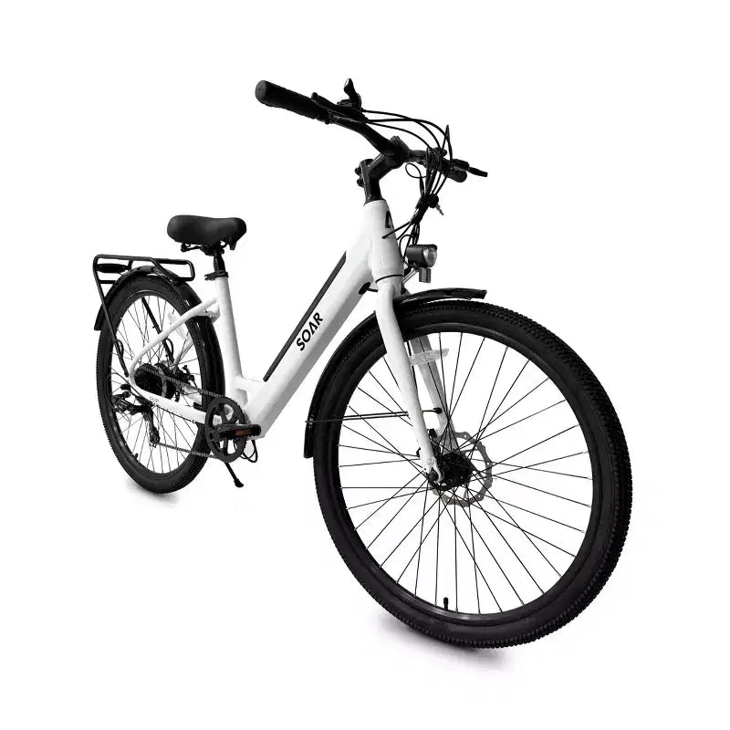 Vélo de croisière électrique Soar Adult City ST 350 27,5'' à cadre bas